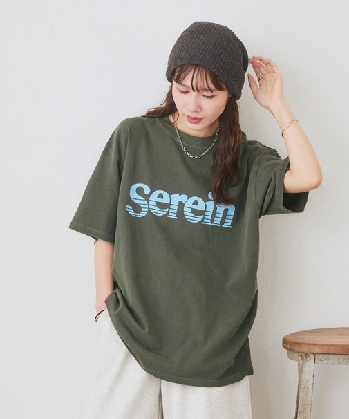 【Enlude】ピグメントレタリングTシャツ《ユニセックス》