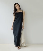 【Noka】カップ付スクエアカットキャミワンピース