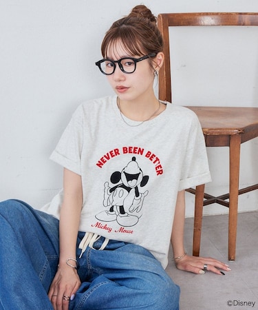 【Enlude】DisneyフロッキーロゴTシャツ《ユニセックス》