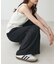 ドット柄裾ティアードパンツ