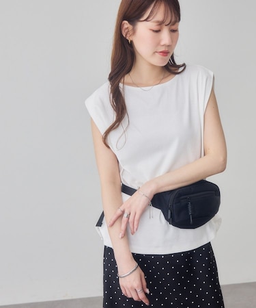 コットンタックフレンチTシャツ