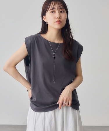 コットンタックフレンチTシャツ