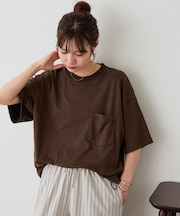 【Enlude】配色ステッチドロストTシャツ《ユニセックス》