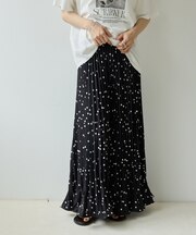 【Noka】ドットプリーツスカート