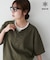 【Enlude】フェイクレイヤードヘンリーネックTシャツ《ユニセックス》