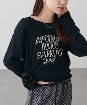 強撚シアーロゴTシャツ