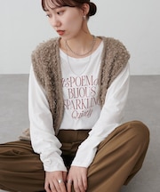強撚シアーロゴTシャツ