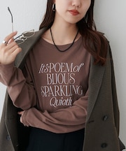 強撚シアーロゴTシャツ