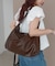 【毎日の通勤通学にも！/マルチWAY】ワンハンドルソフトビッグショルダーバッグ