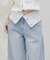 【umm./AW先行予約】ウエスト折り返しワイドデニムパンツ