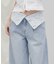 【umm./AW先行予約】ウエスト折り返しワイドデニムパンツ