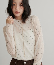 柄アソートチュールロングスリーブ