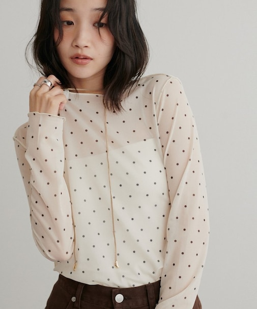 柄アソートチュールロングスリーブ