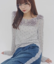 【umm.】ニュアンスローズプルオーバー