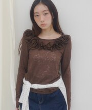 【umm.】ニュアンスローズプルオーバー