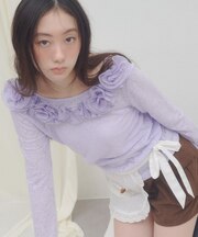 【umm.】ニュアンスローズプルオーバー