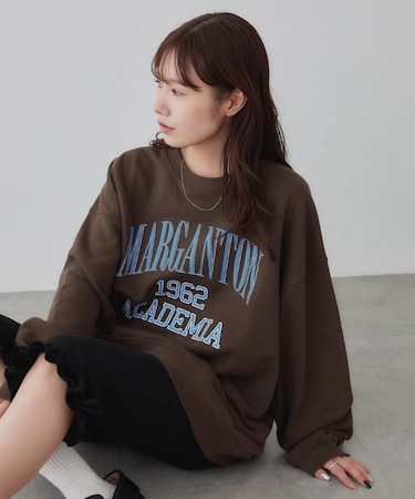 【Enlude】ヒビワレカレッジロゴスウェット《WEB限定カラーあり》