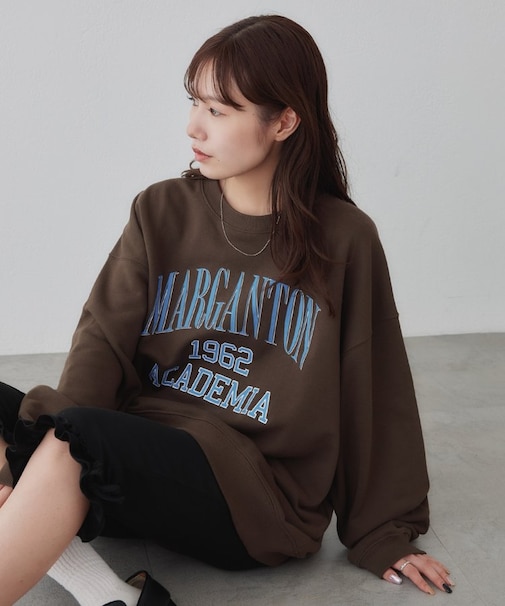 【Enlude】ヒビワレカレッジロゴスウェット《WEB限定カラーあり》