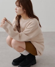 【Enlude】コットンスムーススウェットライクニット《ユニセックス》
