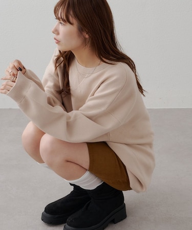 【Enlude】コットンスムーススウェットライクニット《ユニセックス》