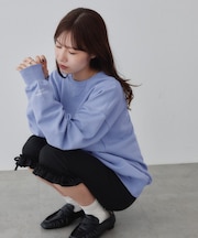 ワンポイント刺繍カラースウェット《ユニセックス》