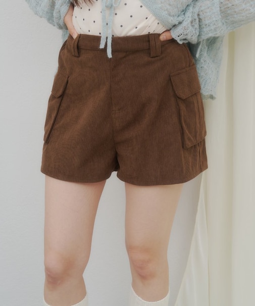【umm.】コーデュロイショートパンツ