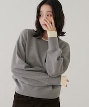 レイヤード風配色ニット