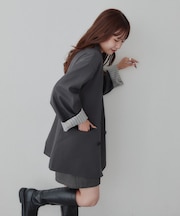 【Enlude/S~Lサイズ展開】Wブレストテーラードジャケット《ユニセックス》