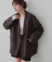 【Enlude/S~Lサイズ展開】Wブレストテーラードジャケット《ユニセックス》