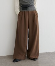 杢見えタックワイドパンツ