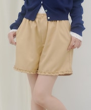 【umm.】裾フリルショートパンツ