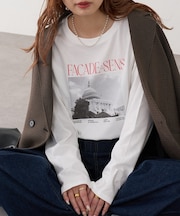 モノクロフォトロゴTシャツ