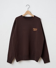 【Enlude】サガラ刺繍スウェットライクニット《ユニセックス》