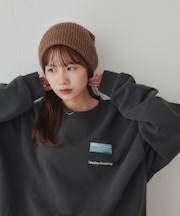 【Enlude】ワンポイント刺繍スウェット《ユニセックス》