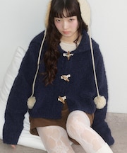 【umm.】ビッグカラーダッフルカーディガン