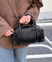 丸紐ミニボストンショルダーバッグ