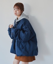 【Enlude】メモリーデタッチャブル2WAYボンバーブルゾン《ユニセックス》
