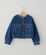 Levi's COLLARLESS CROP TRUCKER