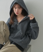 【Enlude】製品加工ダックフードブルゾン《ユニセックス》