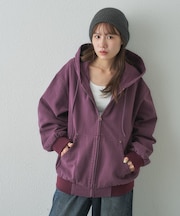 【Enlude】製品加工ダックフードブルゾン《ユニセックス》