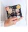 新マルチドット 折り財布 2つ折り ミニ財布【キラキラでかわいい！本革のやわらかな風合い】