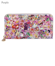 森のどうぶつたち ラウンドファスナー長財布