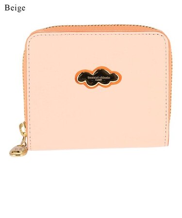 くもマーク 財布 2つ折り ラウンドファスナー小銭入れ