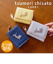 キラネコフラワー 3つ折り財布 ミニ財布