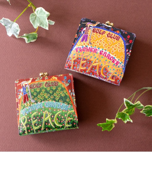 ガーデンゴルフクラブ がま口 ミニ財布 2つ折り財布