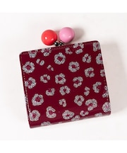 グリッターフラワー がま口 ミニ財布