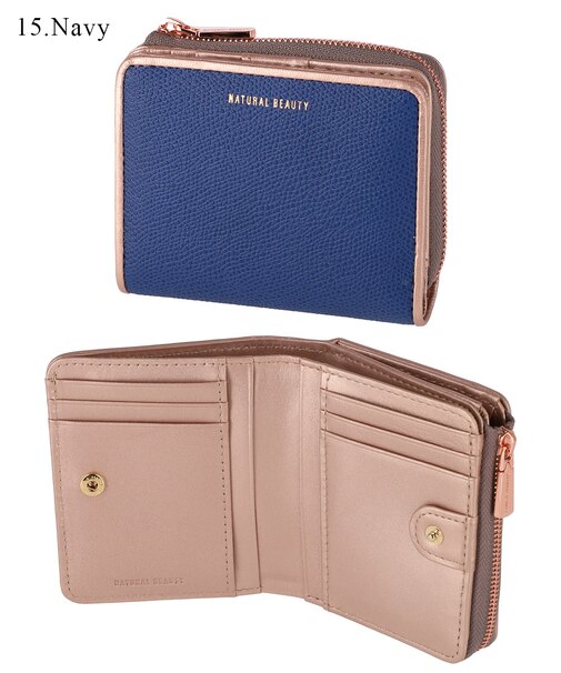 シュガリ 2つ折り財布 L字ファスナー小銭入れ