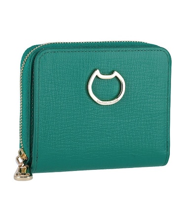 ネコおこし ラウンドファスナー2つ折り財布