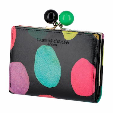 カラフルズームドット ２つ折り財布 がま口