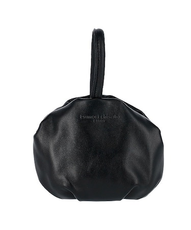 ラムギャザー ワンハンドル 手提げ ハンドバッグ